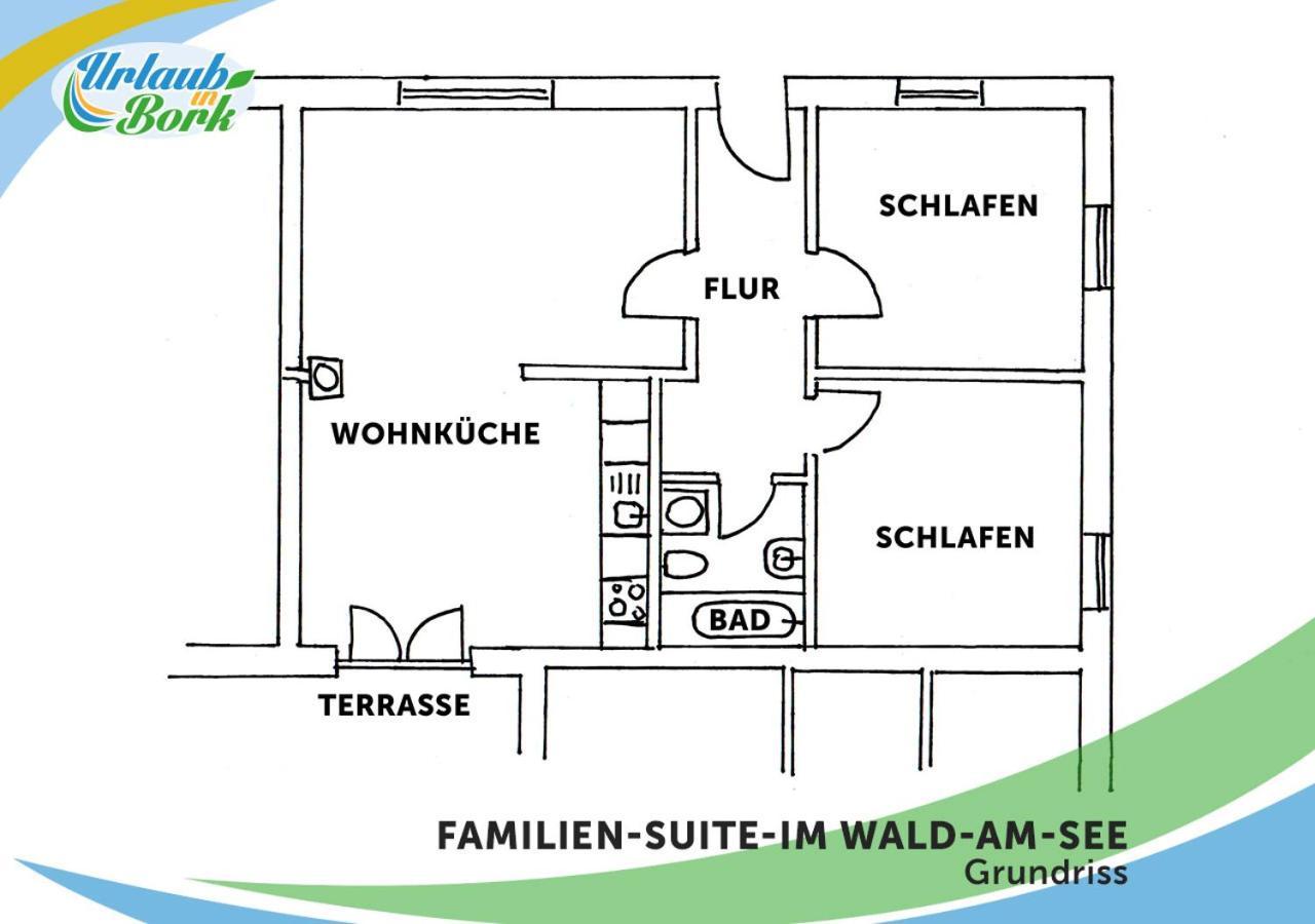 Familien-Suite-Im-Wald-Am-See Bork 외부 사진