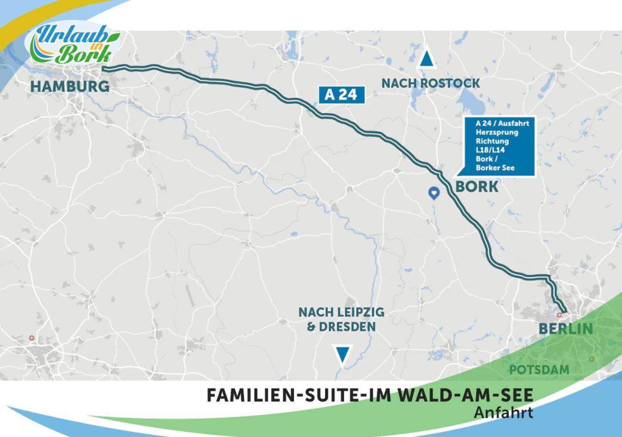Familien-Suite-Im-Wald-Am-See Bork 외부 사진